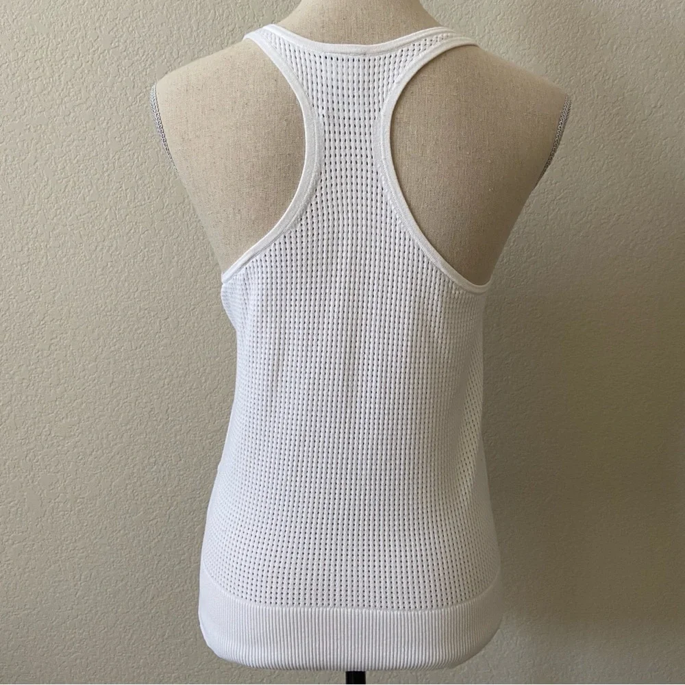 {Nike} White Racerback Tank Small Sporty